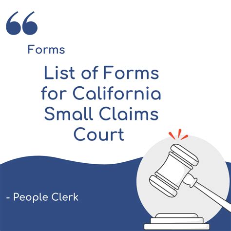 ca small claims court rules