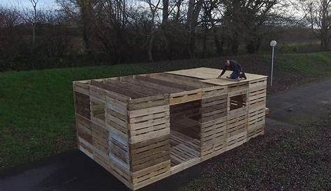 Cabane en palette en bois Mailleraye.fr jardin