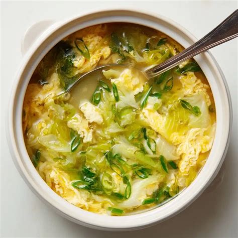 Cabbage And Egg Drop Soup