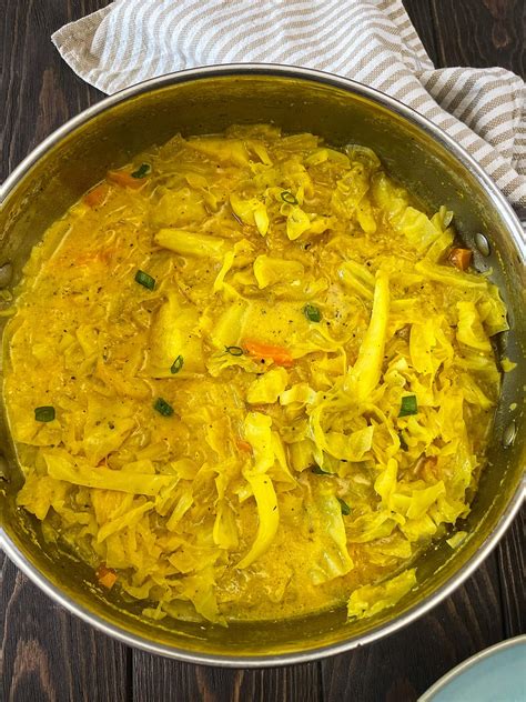 Cabbage Curry In Oven