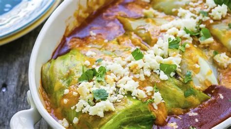 Cabbage Enchiladas Vegetarian