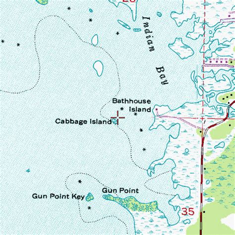 Cabbage Island Florida Map