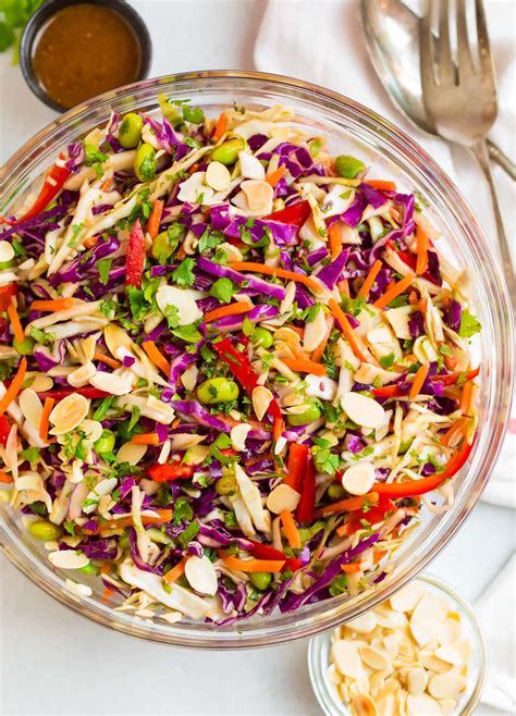 Cabbage Salad With Peanut Dressing