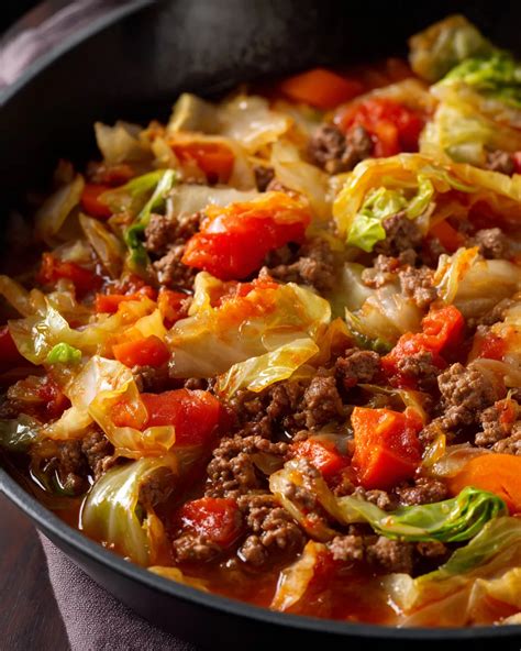 Cabbage Stew Ground Beef