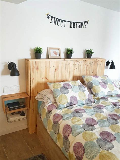 Cabecero Con Repisa De Madera