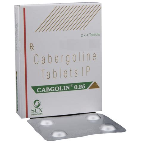 cabergolina 0 25 mg