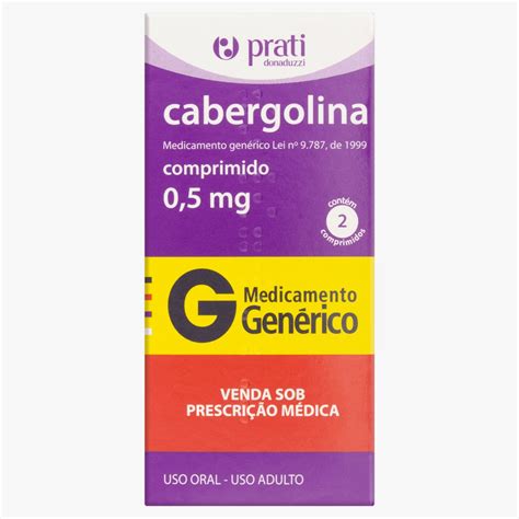 cabergolina 0 5 mg 2 comprimidos