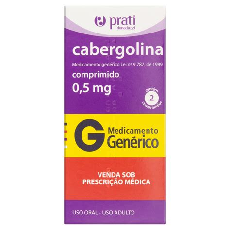 cabergolina precisa de receita