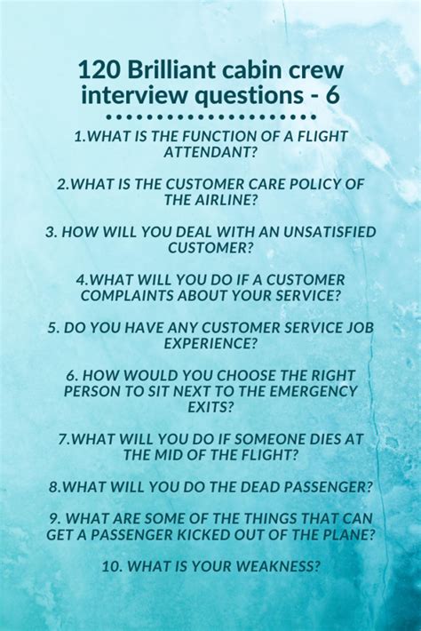 cabin crew interview questions and answers pdf