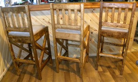 Cabin Themed Bar Stools