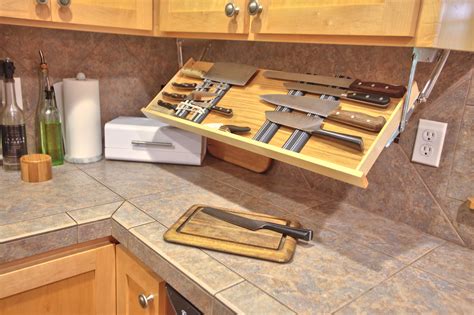 cabinet knife storage