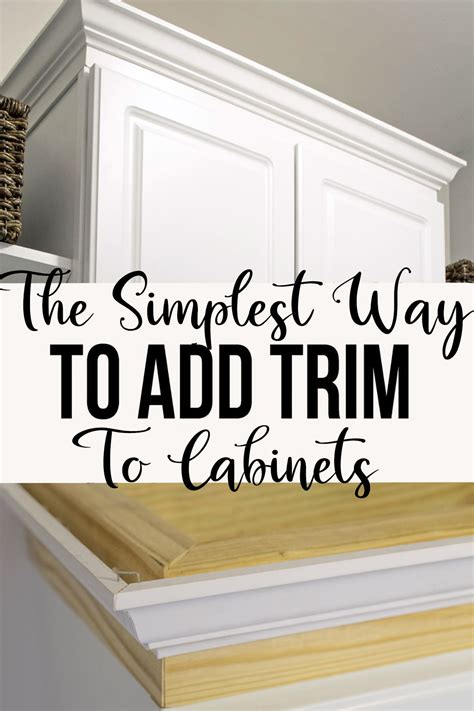 cabinet top trim
