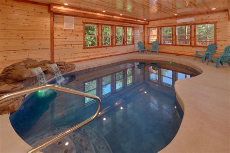 cabins for rent with private indoor pool
