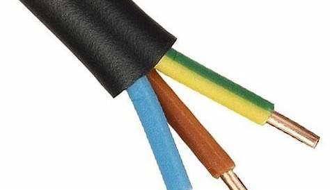 Cable Electrique U1000r2v Câble D'alimentation Électrique 3g6 Noir 50m