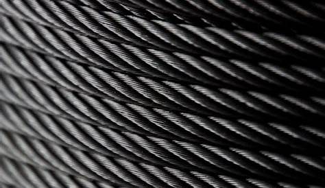 Cable Inox Noir Câble En Acier ydable De 4 Mm. Bobine De 50 M