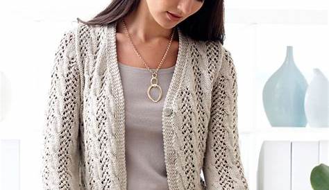 Cable Knit Cardigan Knitting Pattern