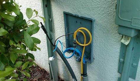 Cable Tv Box Outside House Exterior