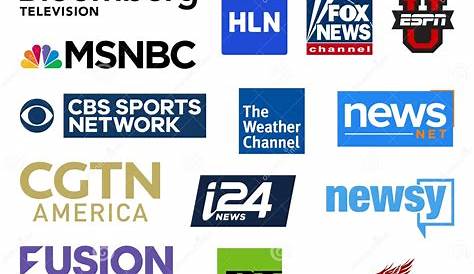 Cable Tv Channels Logos United States Television News Networks Vector Logo