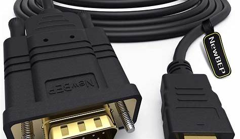 Cable Vga Hdmi Prix Câble HDMI Vers VGA 1.8m Noir à Seulement 4,00