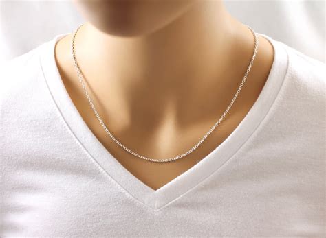 Cable Chain Necklace Silver