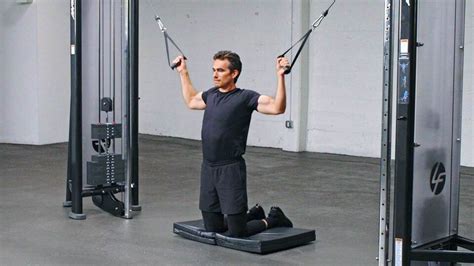 Cable Crossover With Lat Pulldown And Row