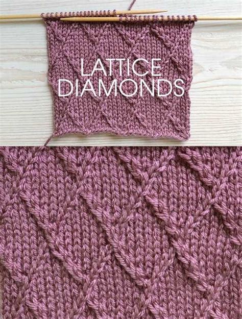 Cable Diamond Knit Pattern