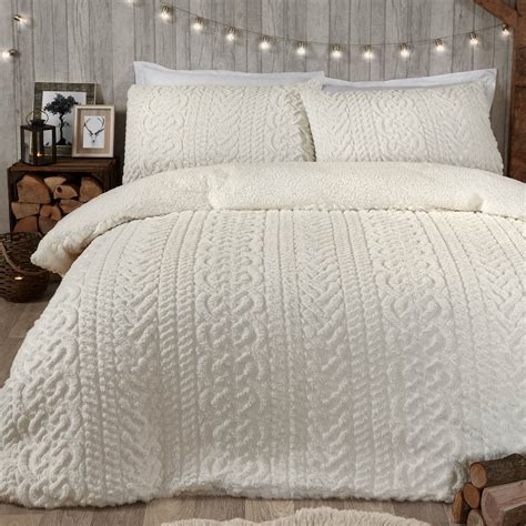 cable knit quilt cover