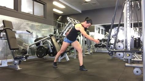 Cable Lawn Mower Pull Exercise