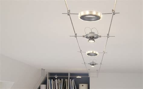 cable track lighting installation