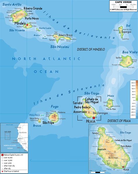 Cabo Verde Map Cape Verde Maps Facts World Atlas The biggest island