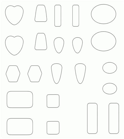 Cabochon Templates Printable