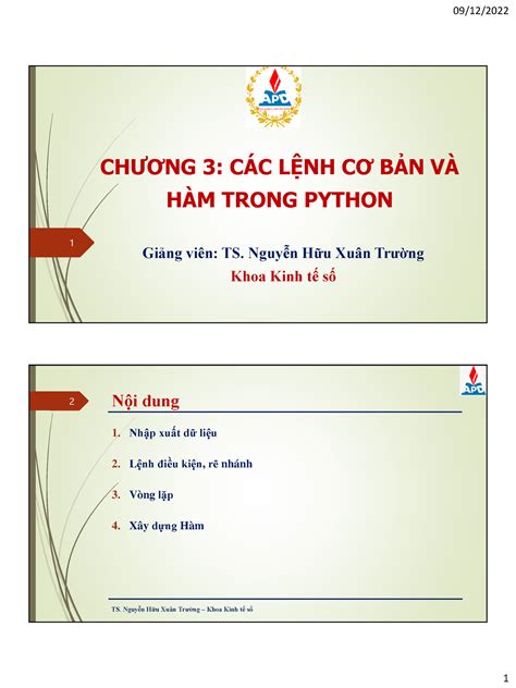 cac cau lenh co ban trong python