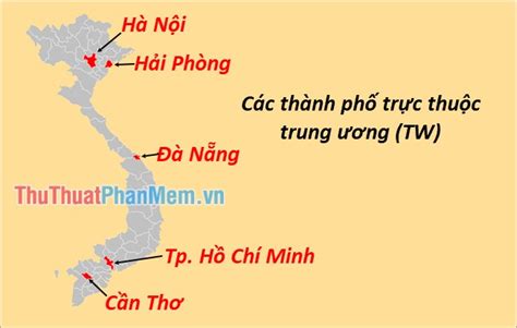 cac thanh pho truc thuoc trung uong