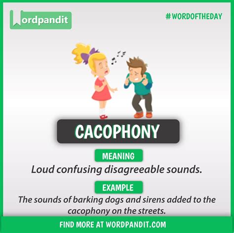 cacophony meaning in english