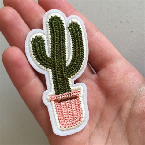 Cactus Iron On Patch