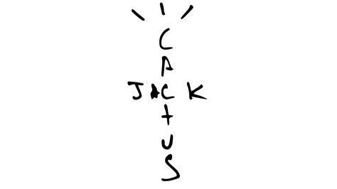 cactus jack logo png black and white
