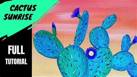 Cactus Painting Tutorial Acrylic Easy