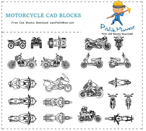 Cad Blocks Motorcycle