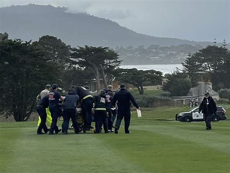 Caddie Collapse At Pebble Beach