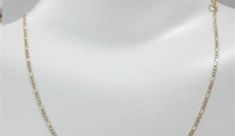 Cadena de Oro 14 Kilates delgada tipo Cartier. Joyeria Online.