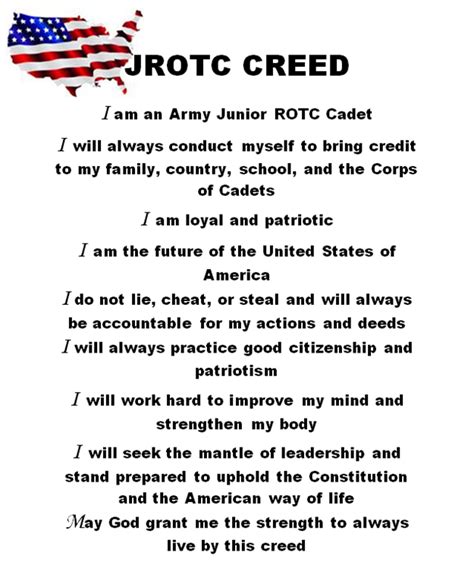 cadet creed army rotc