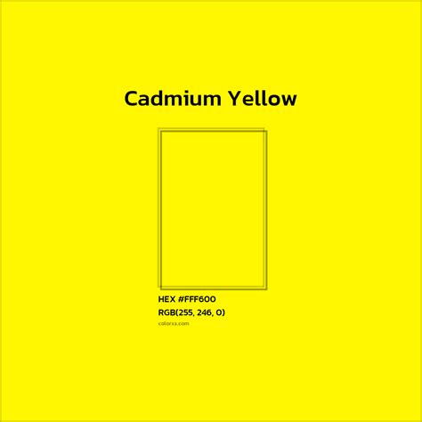 Cadmium Yellow Color Code