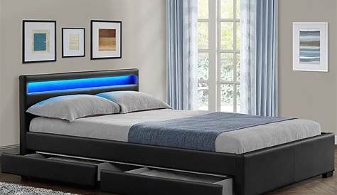 Acheter vidaXL Cadre de lit rond avec LED 180 x 200 cm
