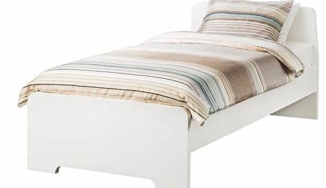 LEIRVIK Cadre de lit, blanc, 140x200 cm IKEA