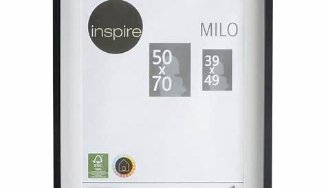 Cadre vitrine Milo, 40 x 50 cm, blanc INSPIRE Cadre