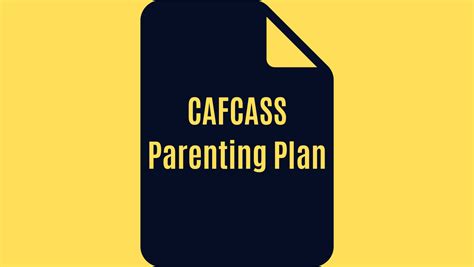 cafcass parenting plan