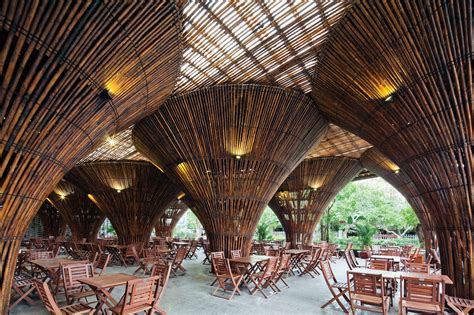 An OpenAir Cafe Built from Thousands of Bamboo Canes