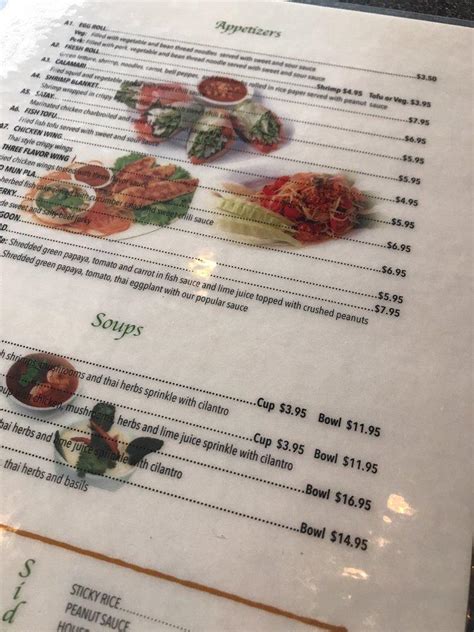 Cafe Ginger W Gray Menu