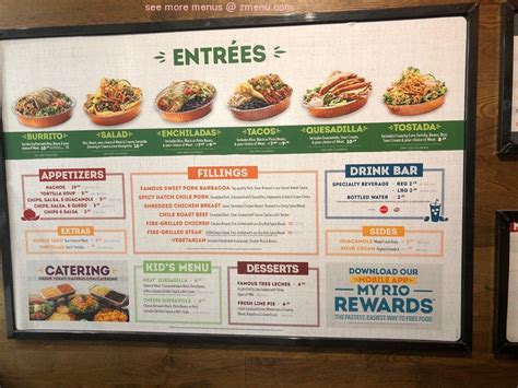 cafe rio menu near me prices