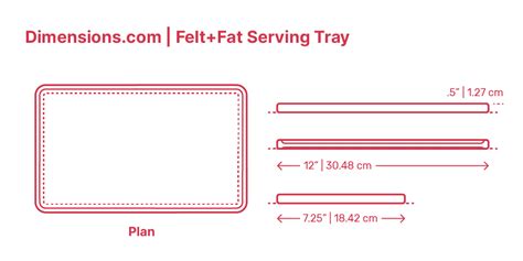 Cafeteria Tray Dimensions